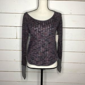 New Free People Spaced Out Long Sleeve Night Combo